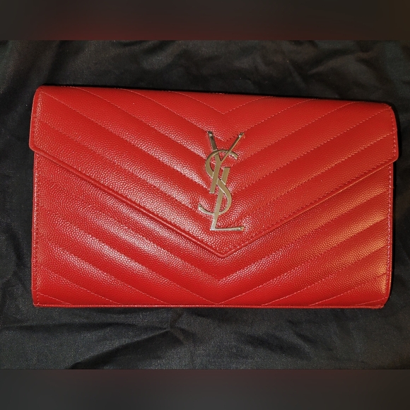 Saint laurent red envelope bag Ysl - Picture 4 of 16